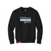 MAS Kansas City Wheelchair Softball MAS Logo Youth Black Crewneck Sweatshirt on a white background