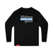 MAS Kansas City Wheelchair Softball MAS Logo Youth Black Long Sleeve T-Shirt on a white background