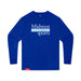 MAS Kansas City Wheelchair Softball MAS Logo Youth Royal Long Sleeve T-Shirt on a white background