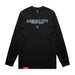 MAS Kansas City Wheelchair Softball Script Black Long Sleeve T-Shirt on a white background