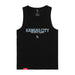 MAS Kansas City Wheelchair Softball Script Black Tank Top on a white background