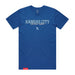 MAS Kansas City Wheelchair Softball Script Bright Royal T-Shirt on a white background