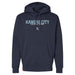 MAS Kansas City Wheelchair Softball Script Navy Hoodie on a white background