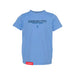 MAS Kansas City Wheelchair Softball Script Toddler Carolina Blue T-Shirt on a white background