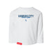MAS Kansas City Wheelchair Softball Script Toddler White Long Sleeve T-Shirt on a white background