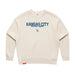 MAS Kansas City Wheelchair Softball Script Women's Ecru Modern Crewneck Sweatshirt on a white background