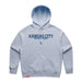 MAS Kansas City Wheelchair Softball Script Women's Powder Modern Hoodie on a white background