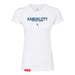 MAS Kansas City Wheelchair Softball Script Women's White Slim T-Shirt on a white background