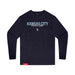 MAS Kansas City Wheelchair Softball Script Youth Navy Long Sleeve T-Shirt on a white background