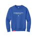 MAS Kansas City Wheelchair Softball Script Youth Royal Crewneck Sweatshirt on a white background