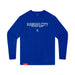 MAS Kansas City Wheelchair Softball Script Youth Royal Long Sleeve T-Shirt on a white background