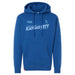 MAS Kansas City Wheelchair Softball Slant Royal Hoodie on a white background