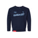 MAS Kansas City Wheelchair Softball Slant Toddler Navy Crewneck Sweatshirt on a white background