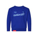 MAS Kansas City Wheelchair Softball Slant Toddler Royal Crewneck Sweatshirt on a white background