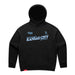 MAS Kansas City Wheelchair Softball Slant Women's Black Modern Hoodie on a white background