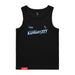 MAS Kansas City Wheelchair Softball Slant Women's Black Organic Tank Top on a white background