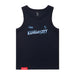 MAS Kansas City Wheelchair Softball Slant Women's Navy Organic Tank Top on a white background