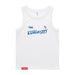 MAS Kansas City Wheelchair Softball Slant Women's White Organic Tank Top on a white background