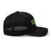 Right angle of the MAS Kansas City Advantage Wheelchair Tennis Black Curved Bill Trucker Snapback against a white background