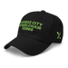 Front left angle of the MAS Kansas City Advantage Wheelchair Tennis Black Dad Hat against a white background