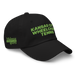 Front right angle of the MAS Kansas City Advantage Wheelchair Tennis Black Dad Hat against a white background