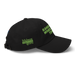 Right angle of the MAS Kansas City Advantage Wheelchair Tennis Black Dad Hat against a white background