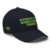 Front right angle of the MAS Kansas City Advantage Wheelchair Tennis Dark Navy Flexfit Curved Bill Fitted against a white background