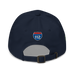 Back angle of the MAS Kansas City Advantage Wheelchair Tennis Navy Dad Hat against a white background