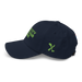 Left angle of the MAS Kansas City Advantage Wheelchair Tennis Navy Dad Hat against a white background