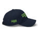 Right angle of the MAS Kansas City Advantage Wheelchair Tennis Navy Dad Hat against a white background