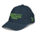 Front left angle of the MAS Kansas City Advantage Wheelchair Tennis Navy Youth Dad Hat against a white background