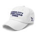 Front left angle of the MAS Kansas City Advantage Wheelchair Tennis White Dad Hat against a white background