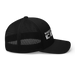 Right angle of the MAS Kansas City Advantage Wheelchair Tennis Chiro Black Curved Bill Trucker Snapback against a white background