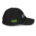 Right angle of the MAS Kansas City Advantage Wheelchair Tennis Chiro Black Youth Dad Hat against a white background