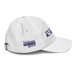 Right angle of the MAS Kansas City Advantage Wheelchair Tennis Chiro White Youth Dad Hat against a white background