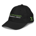 Front left angle of the MAS Kansas City Advantage Wheelchair Tennis Script Black Youth Dad Hat against a white background