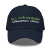Front angle of the MAS Kansas City Advantage Wheelchair Tennis Script Navy Dad Hat against a white background