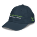 Front left angle of the MAS Kansas City Advantage Wheelchair Tennis Script Navy Youth Dad Hat against a white background