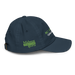 Right angle of the MAS Kansas City Advantage Wheelchair Tennis Script Navy Youth Dad Hat against a white background