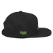 Right angle of the MAS Kansas City Advantage Wheelchair Tennis Silhouette Black Flat Bill Snapback against a white background
