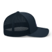 Right angle of the MAS Kansas City Advantage Wheelchair Tennis Silhouette Navy Curved Bill Trucker Snapback against a white background
