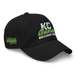 Front right angle of the MAS Kansas City Advantage Wheelchair Tennis Wordmark Black Dad Hat against a white background