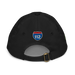 Back angle of the MAS Kansas City Advantage Wheelchair Tennis Wordmark Black Youth Dad Hat against a white background