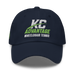 Front angle of the MAS Kansas City Advantage Wheelchair Tennis Wordmark Navy Dad Hat against a white background