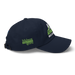 Right angle of the MAS Kansas City Advantage Wheelchair Tennis Wordmark Navy Dad Hat against a white background