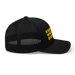Right side angle of the MAS Kansas City Kings Wheelchair Basketball Black Curved Bill Trucker Snapback against a white background