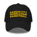 Front angle of the MAS Kansas City Kings Wheelchair Basketball Black Dad Hat against a white background
