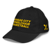 Front left angle of the MAS Kansas City Kings Wheelchair Basketball Black Youth Dad Hat against a white background