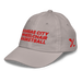 Front left angle of the MAS Kansas City Kings Wheelchair Basketball Grey Youth Dad Hat against a white background