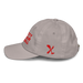 Left side angle of the MAS Kansas City Kings Wheelchair Basketball Grey Youth Dad Hat against a white background